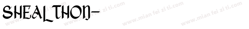 SHEAL THON字体转换